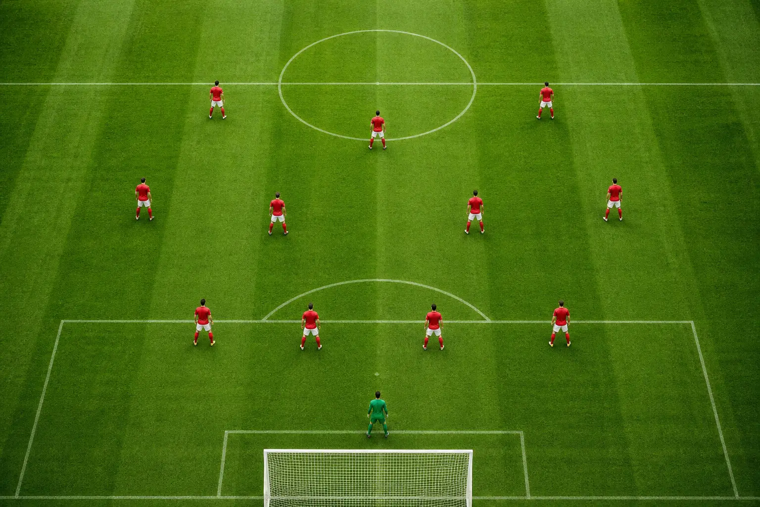 Quantos jogadores tem um time de futebol em campo?